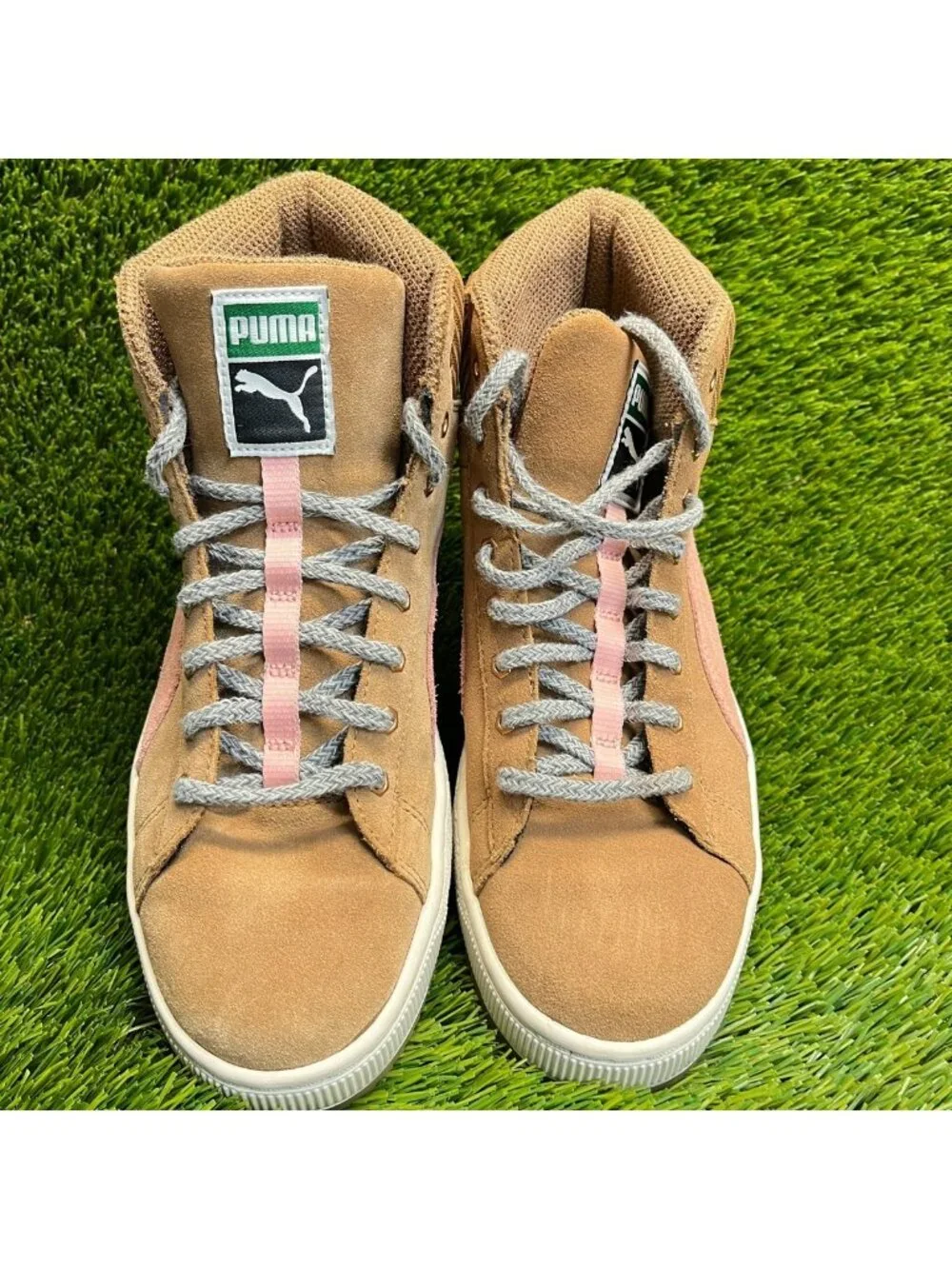 Puma Winterized Rugged Womens Size 8 Brown Pink Athletic Suede Shoes Sneakers